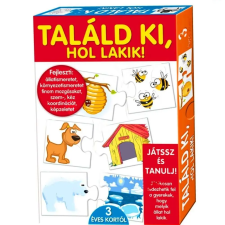  Találd ki hol lakik! képességfejlesztő játék gyerekeknek (BBJ) kreatív és készségfejlesztő