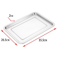  TÁLCA FÉM 35,5X26,5X2CM konyhai eszköz