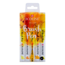 Talens Akvarell ecsetfilc készlet , Set of 5 Yellow / Ecoline Brush Pen (5 db) filctoll, marker