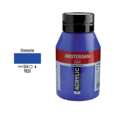 Talens Amsterdam akrilfesték, 1000 ml - 504, ultramarine akrilfesték