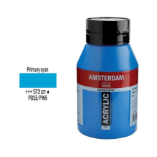 Talens Amsterdam akrilfesték, 1000 ml - 572, primary cyan akrilfesték