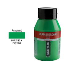 Talens Amsterdam akrilfesték, 1000 ml - 618, permanent green light akrilfesték