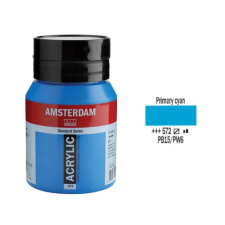 Talens Amsterdam akrilfesték, 500 ml - 572, primary cyan akrilfesték