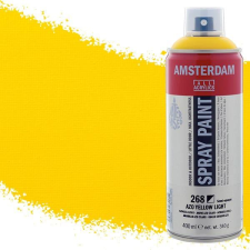 Talens Amsterdam vízbázisú akrilfesték spray, 400 ml - 268, azo yellow light akrilfesték