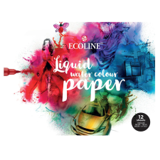 Talens Ecoline Akvarell papírtömb - Watercolour paper pad (12 db) decoupage papír