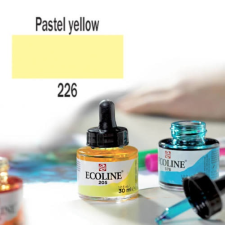 Talens Ecoline akvarellfesték koncentrátum, 30 ml - 226, pastel yellow akvarell
