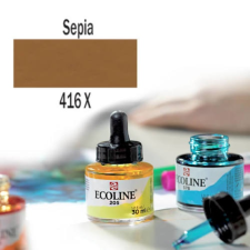 Talens Ecoline akvarellfesték koncentrátum, 30 ml - 416, sepia akvarell