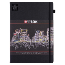 Talens Sakura Sketch/note book jegyzet- és vázlatfüzet, fekete papír - A4 füzet