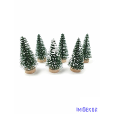  Talpas fenyőfa 6cm 6db/cs - Sötét Zöld karácsonyi dekoráció