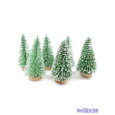  Talpas fenyőfa 8cm 6db/cs - Világos Zöld dekorációs kellék