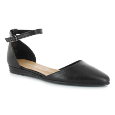 Tamaris női bőr félcipő - fekete női cipő