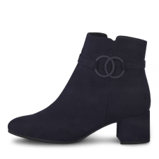  Tamaris velúr bokacsizma kockasarokkal női csizma, bakancs