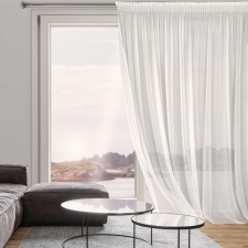 Tamina matt anyagú mikrohálós fényáteresztő függöny Fehér 350x270 cm lakástextília