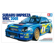 tamiya 1/24 Subaru Impreza WRC 2001 ralli versenyautó modell makett