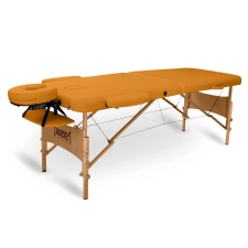  TANDEM Basic-2 összecsukható és hordozható favázas masszázságy Szín: rózsaszín szépségápolási bútor