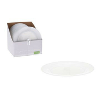  TÁNYÉR MŰANYAG ÁTTETSZŐ 23CM 4DB tányér és evőeszköz