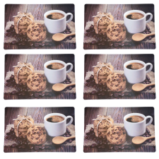  Tányértartó készlet étkezéshez, Pufo Perfect Coffee modell, 6 részes konyhai eszköz