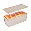  Tapadásmentes Kenyérsütő Forma Fedővel – Rozéarany, 1000 g (31,5×12×11 cm)
