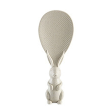  Tapadásmentes szilikon nyúl formájú kanál, szürke színben, konyhai eszköz gyerekeknek konyhai eszköz