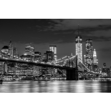  Tapéta Éjszaka a Brooklyn Bridge-en, 300 x 200 cm tapéta, díszléc és más dekoráció