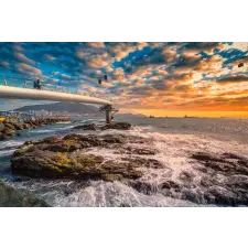  Tapéta Natura159 Sunset in Busan, 300 x 250 cm tapéta, díszléc és más dekoráció