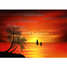  Tapéta Pálmafák11, 300 x 200 cm tapéta, díszléc és más dekoráció