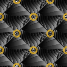 Tapéta vinyl Leather Versace 3D fekete tapéta, díszléc és más dekoráció