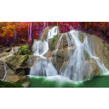  Tapéta Vízesés színekben, 400 x 250 cm tapéta, díszléc és más dekoráció