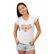  Tappancs szív - Női V Nyakú Póló női póló