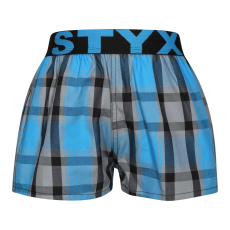  Tarka gyerek klasszikus boxeralsó Styx sport gumi (BJ1020) 6-8 éves