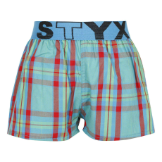  Tarka gyerek klasszikus boxeralsó Styx sport gumi (BJ939) 9-11 éves