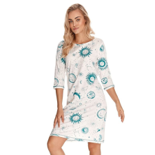 Taro Bruna női hálóing, fehér, világűrös S hálóing, pizsama