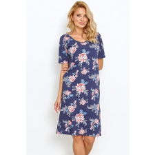 Taro Ellie női hálóing, sötétkék, virágos S hálóing, pizsama