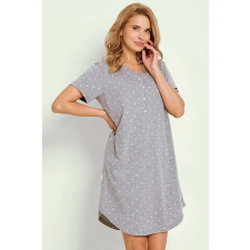 Taro Meg női hálóing szürke, fehér pöttyökkel M hálóing, pizsama