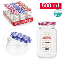 TÁROLÓ 500ML ÁTLÁTSZÓ MŰANYAG CSAVAROS TETEJŰ papírárú, csomagoló és tárolóeszköz