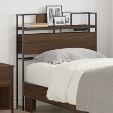  Tároló fejtámla fejtámlával tárolóval barna tölgy 80 cm Faanyag ágy és ágykellék