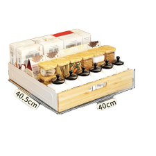  Tároló rendszerező, kihúzható kivitel, tartós konstrukció, fehér 40 cm papírárú, csomagoló és tárolóeszköz