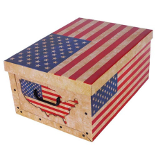 Tárolódoboz Miss Space MAXI 51x37x24 cm zászló Amerika bútor