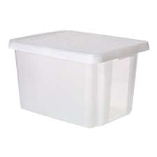 Tárolódoboz, tetővel, 45 l, áttetsző, CURVER "Essentials" bútor