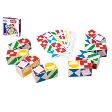  Társasjáték Domino Match fából dobozban társasjáték