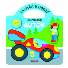  Táskás kifestő matricákkal - Autók gyermek- és ifjúsági könyv