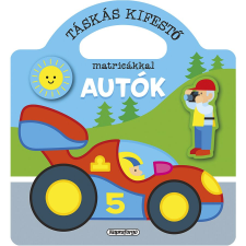 Táskás kifestő matricákkal - Autók gyermek- és ifjúsági könyv
