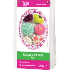 Tasty Me gluténmentes flower cream – tortakrém, díszítőkrém mix 300 g reform élelmiszer