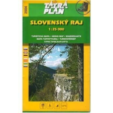 Tatra plan 2504. Slovensky Raj turista térkép Szlovák Paradicsom térkép Tatra plan 1:25 000 térkép