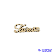  Tavasz fa felirat 10x3,5cm 5db/csomag - Natúr dekorációs kellék
