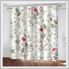 Tavaszi virág mintás függöny 100 x 220 cm 2 db UD104802 lakástextília