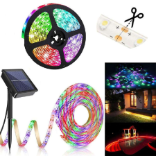 Távirányítással vezérelhető, időzíthető, napelemes, kültéri RGB LED szalag - 5M (BBV) (BBD) világítási kellék