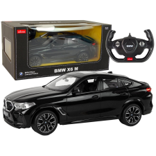  Távirányítós BMW X6 M autó 1:14 méretarányú Rastar fekete távirányítós modell