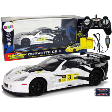  Távirányítós Corvette C6.R Sportautó Fehér távirányítós modell
