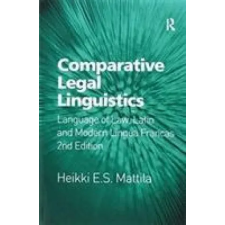 Taylor &amp; Francis Ltd Comparative Legal Linguistics | MATTILA egyéb könyv